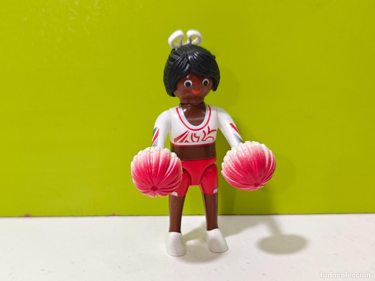 Playmobil: playmobil figura mujer animadora, olimpiadas, competici&oacute;n, deportes, colegio, baloncesto, city...