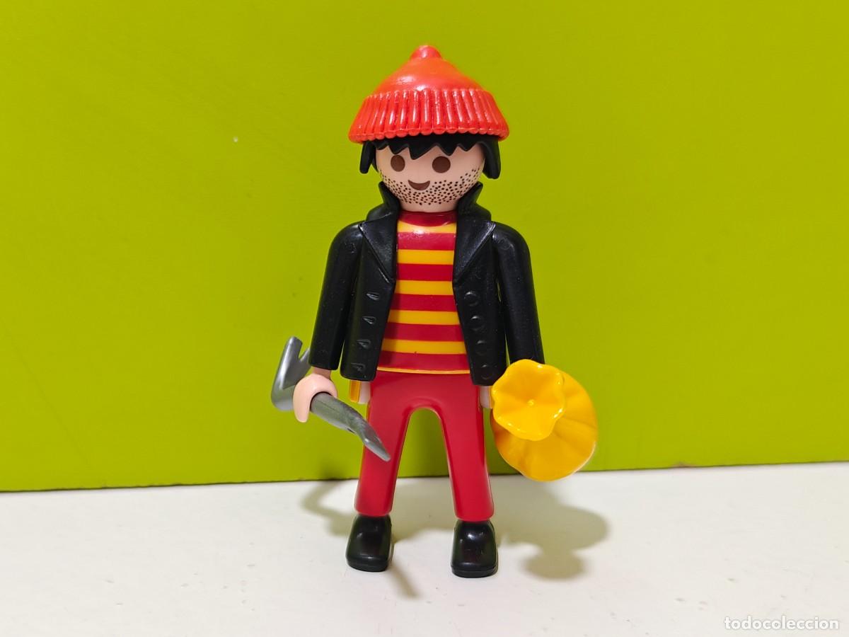 Playmobil: playmobil figura hombre ladr&oacute;n-caco, polic&iacute;a, comisar&iacute;a, cuartel, parque, museo, c&aacute;rcel, city...