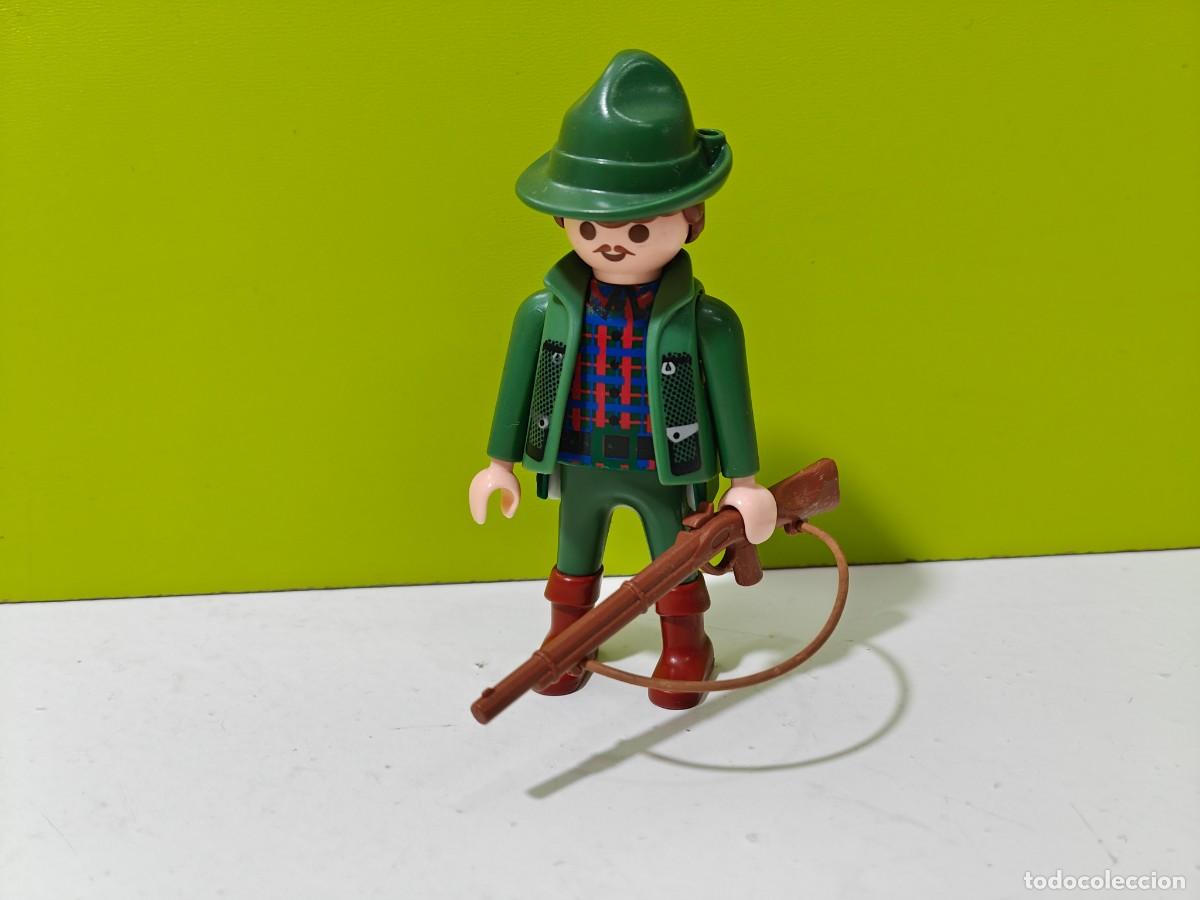 Playmobil: playmobil figura hombre cazador, safari, ngorongoro, jeep, victoriano, rinoceronte, elefante, city..