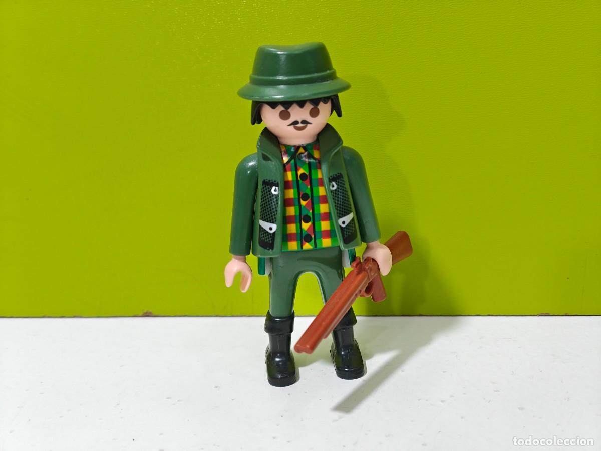 Playmobil: playmobil figura hombre cazador, safari, ngorongoro, jeep, victoriano, rinoceronte, elefante, city..