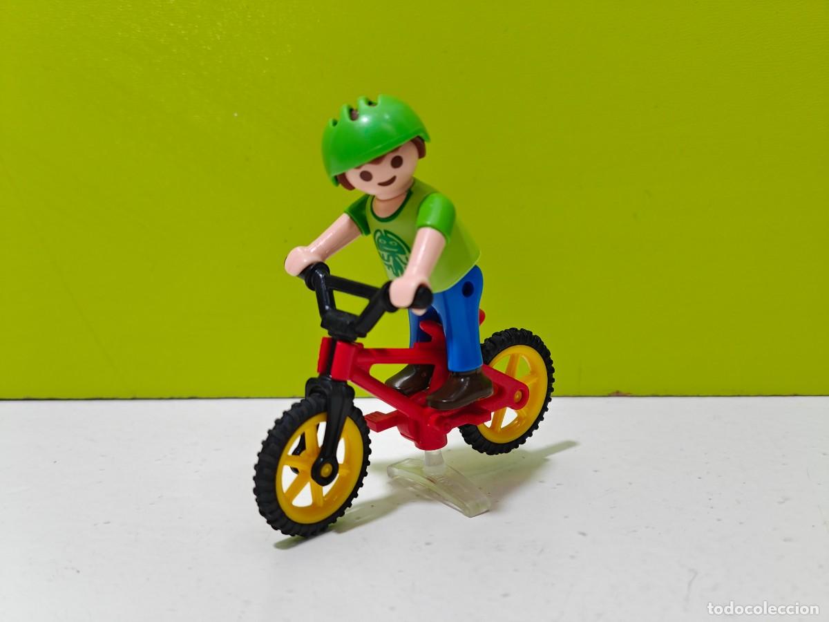 Playmobil: playmobil figura ni&ntilde;o en bicicleta, colegio, parque, feria, guarder&iacute;a, city, hospital, zoo.