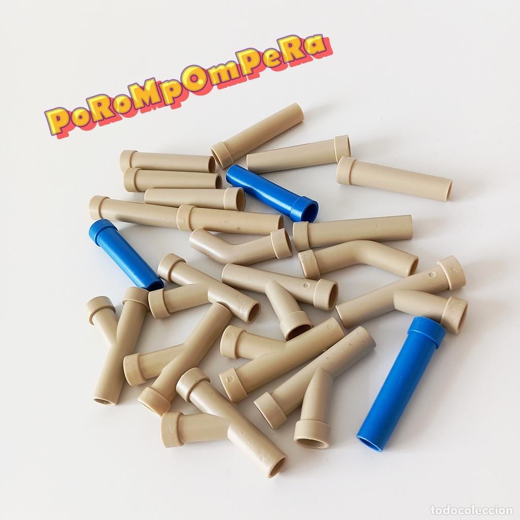 Playmobil: PLAYMOBIL lote tuber&iacute;a gris 3126 3217 3472 4156 4164 4208 5004 5588 5746 azul obra construcci&oacute;n CG1