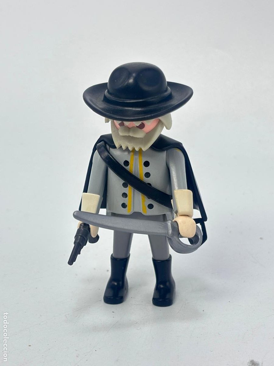 Playmobil: PLAYMOBIL FIGURA capit&aacute;n SUDISTA CON espada OESTE