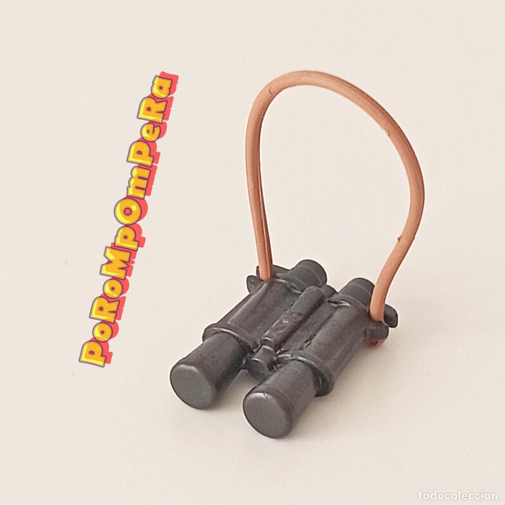 Playmobil: PLAYMOBIL prism&aacute;ticos oscuros con correa goma marr&oacute;n binoculares M9
