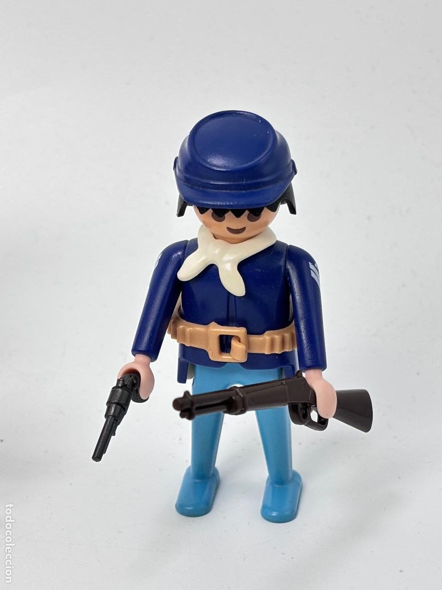 Playmobil: PLAYMOBIL FIGURA soldado nordista CON rifle OESTE