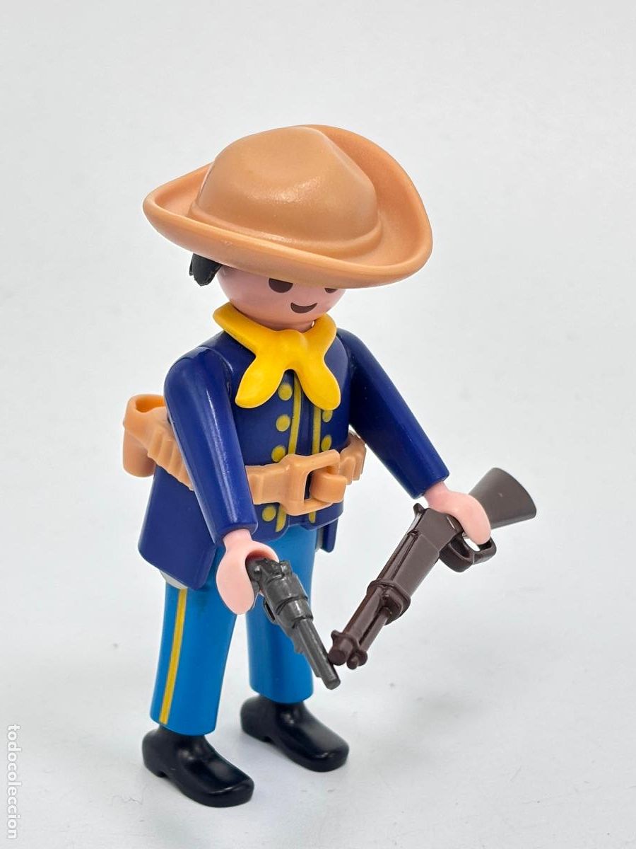 Playmobil: PLAYMOBIL FIGURA soldado nordista CON rifle OESTE