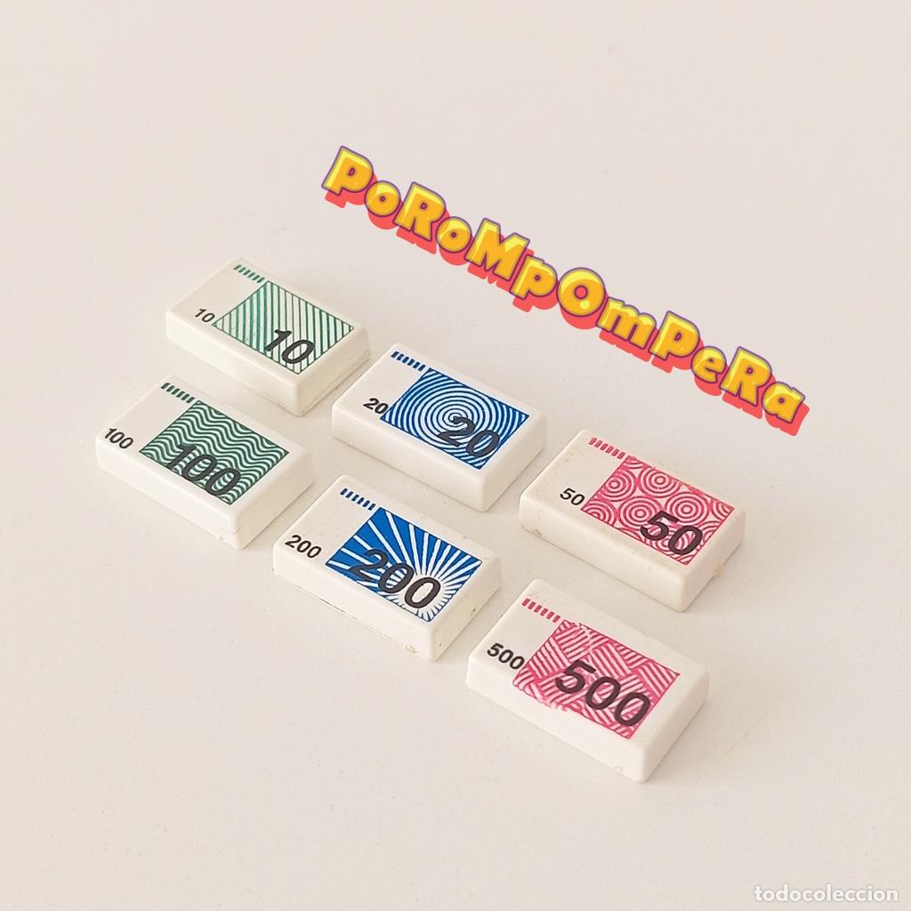 Playmobil: PLAYMOBIL lote 6 billetes diferentes dinero banco fajo 10 20 50 100 200 500 poker tienda M9