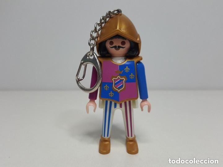Playmobil: Playmobil Llavero Caballero 30790222 A&ntilde;o 2003 Soldado Palacio Castillo Medieval