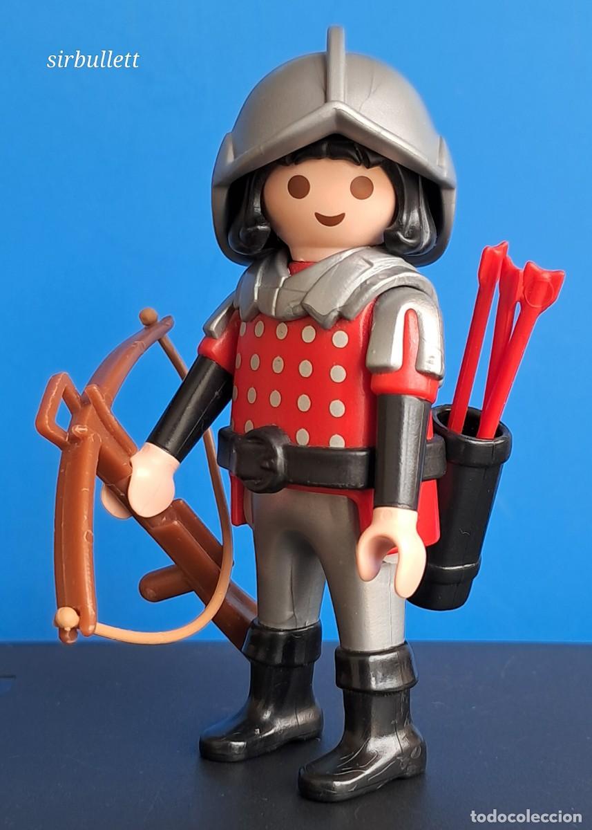 Playmobil: Figura Ballestero Guerrero Medieval Playmobil Carcaj y flechas