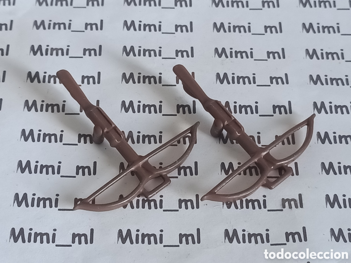 Playmobil: Playmobil 2 ballestas arquero medieval vikingo armas