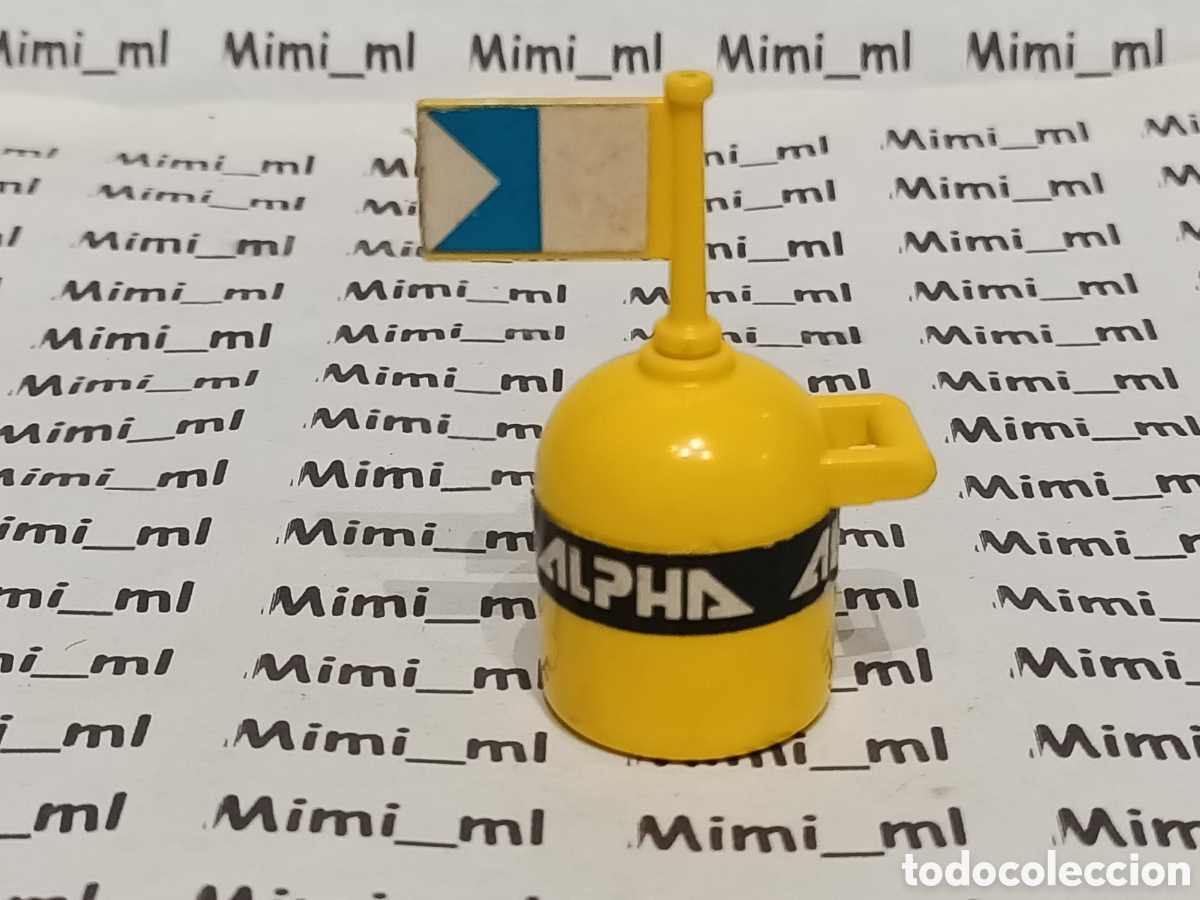 Playmobil: Playmobil boya amarilla con bander&iacute;n Zodiac Alpha lancha amarilla 3479