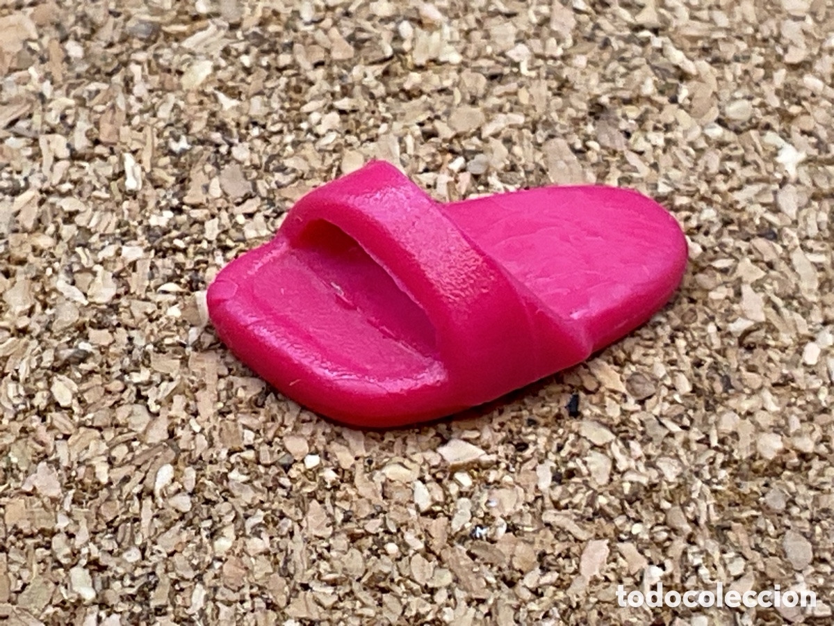 Playmobil: ACCESORIO PLAYMOBIL. SANDALIA, CHANCLA ADULTO PIE IZQUIERDO COLOR ROJO