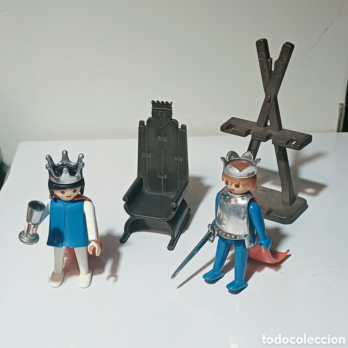 Playmobil: Ficuras playmobil rey y reina Medieval trono primera epoca ref. 3171