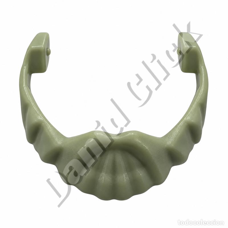 Playmobil: Playmobil Barba Corta Gris Accesorio Figura Repuesto Custom