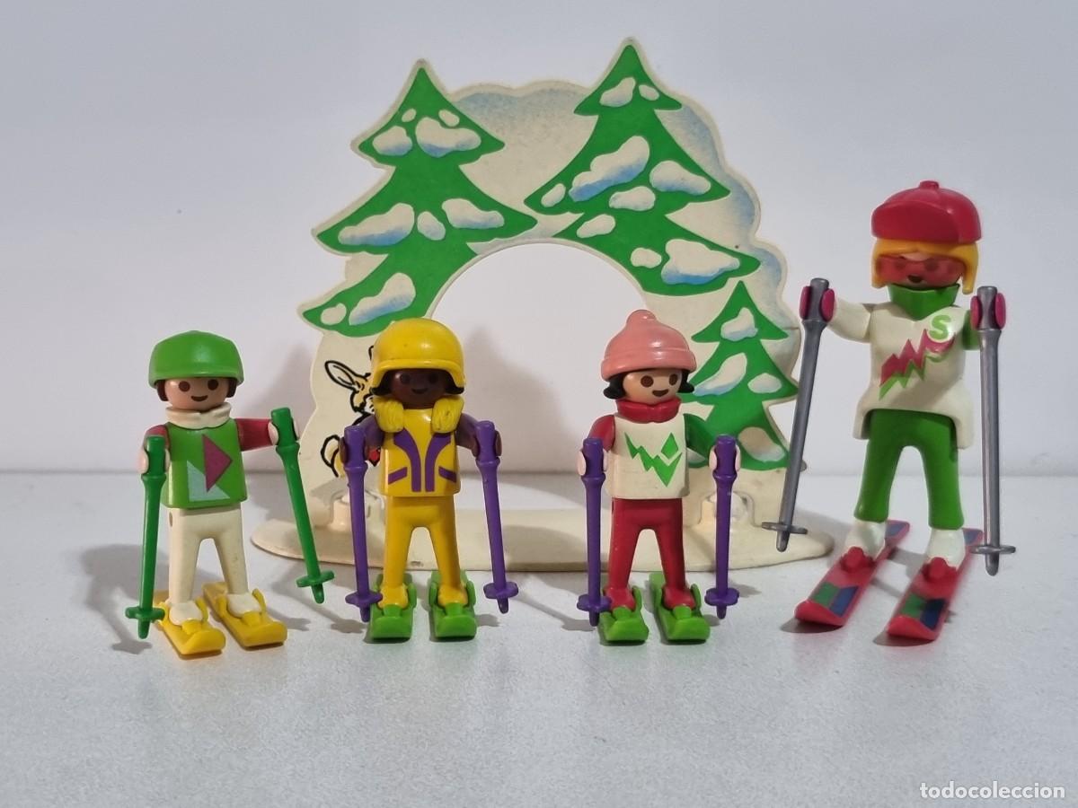 Playmobil: Playmobil 3687 Escuela Esqui Ni&ntilde;os Monitora Profesora Esquiador Monta&ntilde;a Nieve