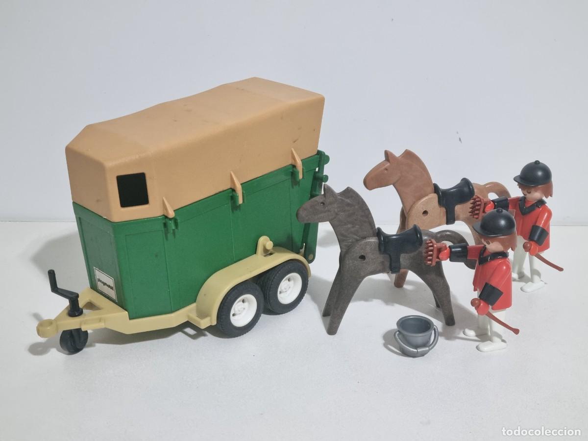 Playmobil: Playmobil 3505 Remolque Caballo Club Hipico Jinete Granja Domador Cuidador