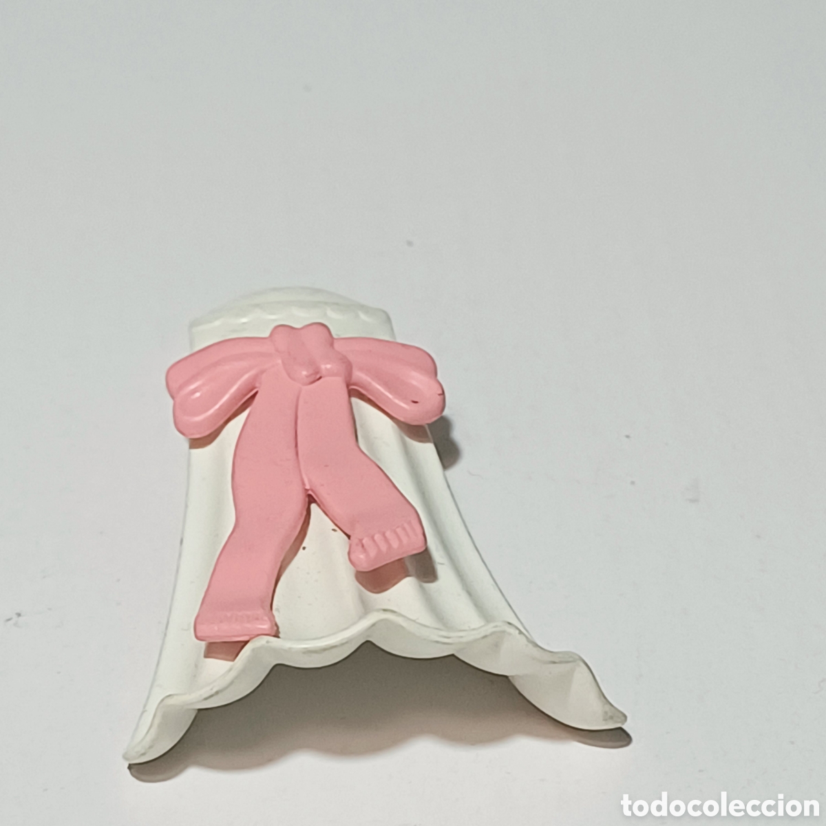 Playmobil: Pieza playmobil bata de cola novia boda traje blanco lazo rosa ref. 5509