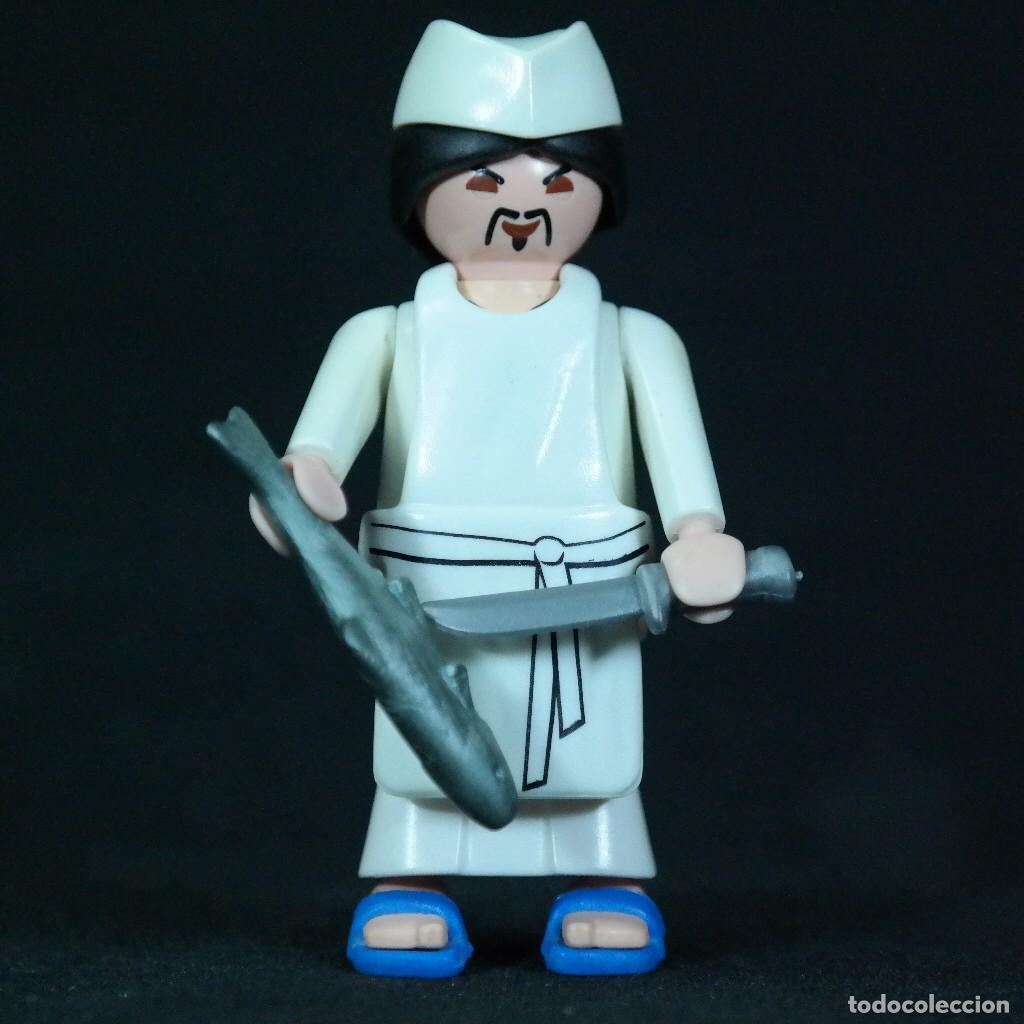 Playmobil: Playmobil cocinero japones con pescado☼