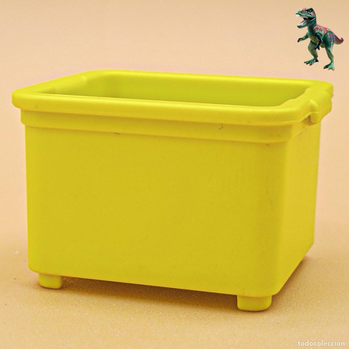 Playmobil: Playmobil caja apilable amarilla cajon contenedor almacenaje cubo bomberos 4822 4825 5651 5663 5973