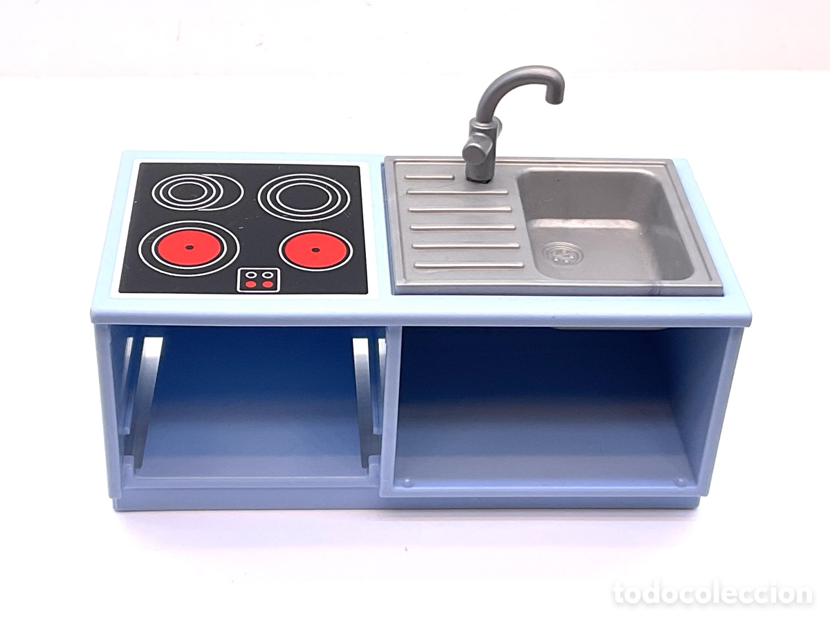 Playmobil: ACCESORIO PLAYMOBIL. PLACA VITROCERAMICA CON FREGADERO. REF COCINA