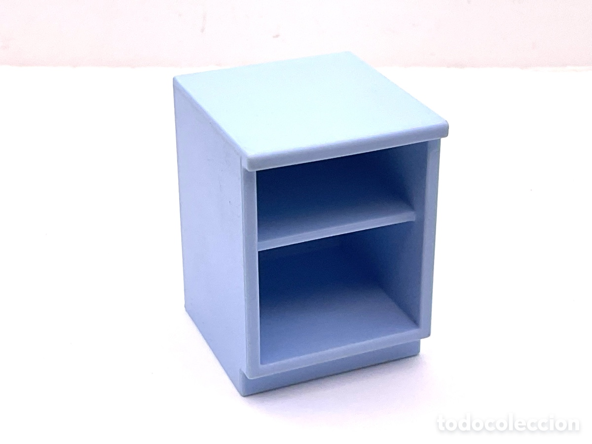 Playmobil: ACCESORIOS PLAYMOBIL. MUEBLE ESTANTERIA ABIERTA COLOR AZUL CLARO.