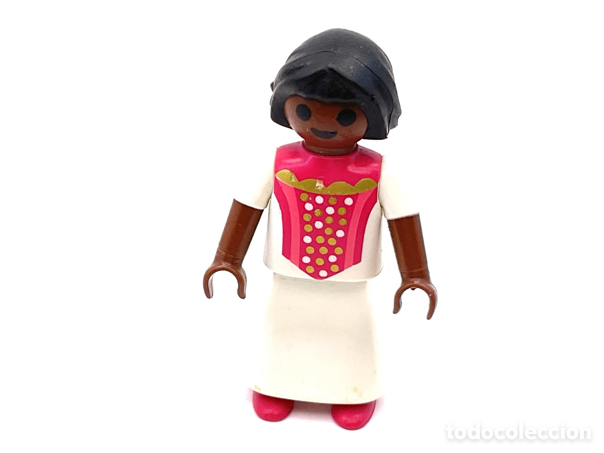 Playmobil: ACCESORIOS PLAYMOBIL. NI&Ntilde;A NEGRA CON TRAJE DE PRINCESA.