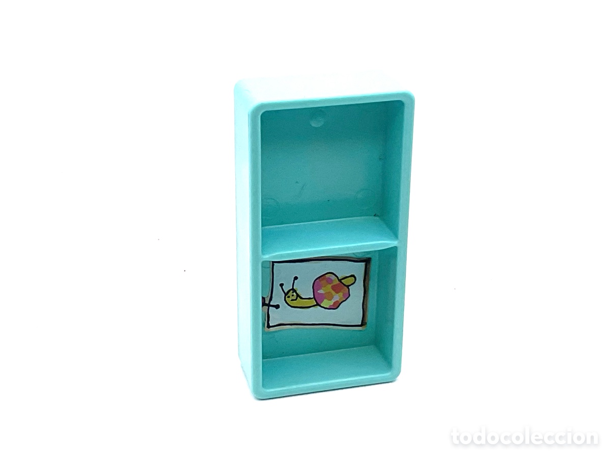 Playmobil: ACCESORIOS PLAYMOBIL. ESTANTERIA HABITACI&Oacute;N COLOR AZUL TURQUESA.