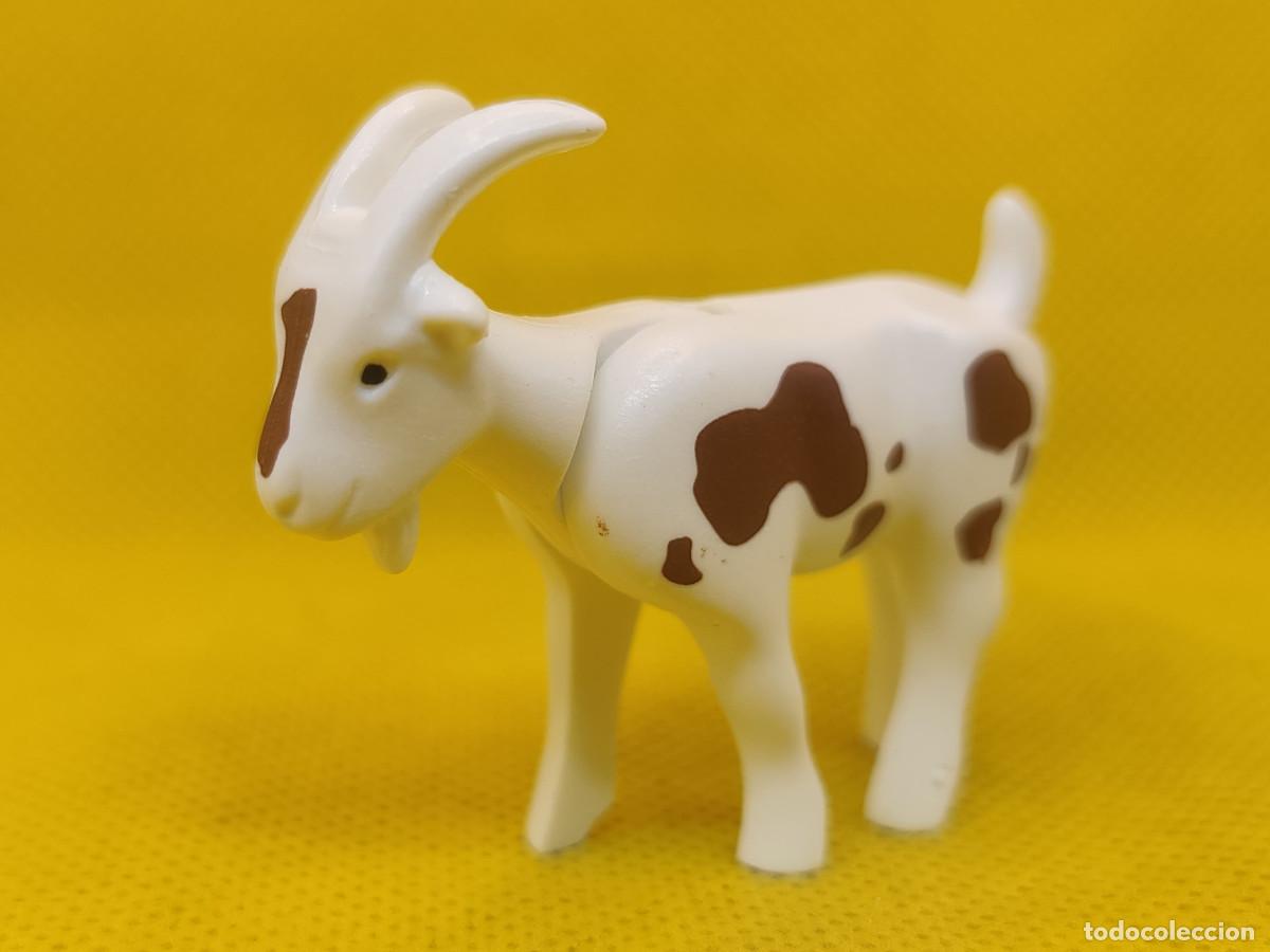 Playmobil: Playmobil Cabra blanca con manchas marrones