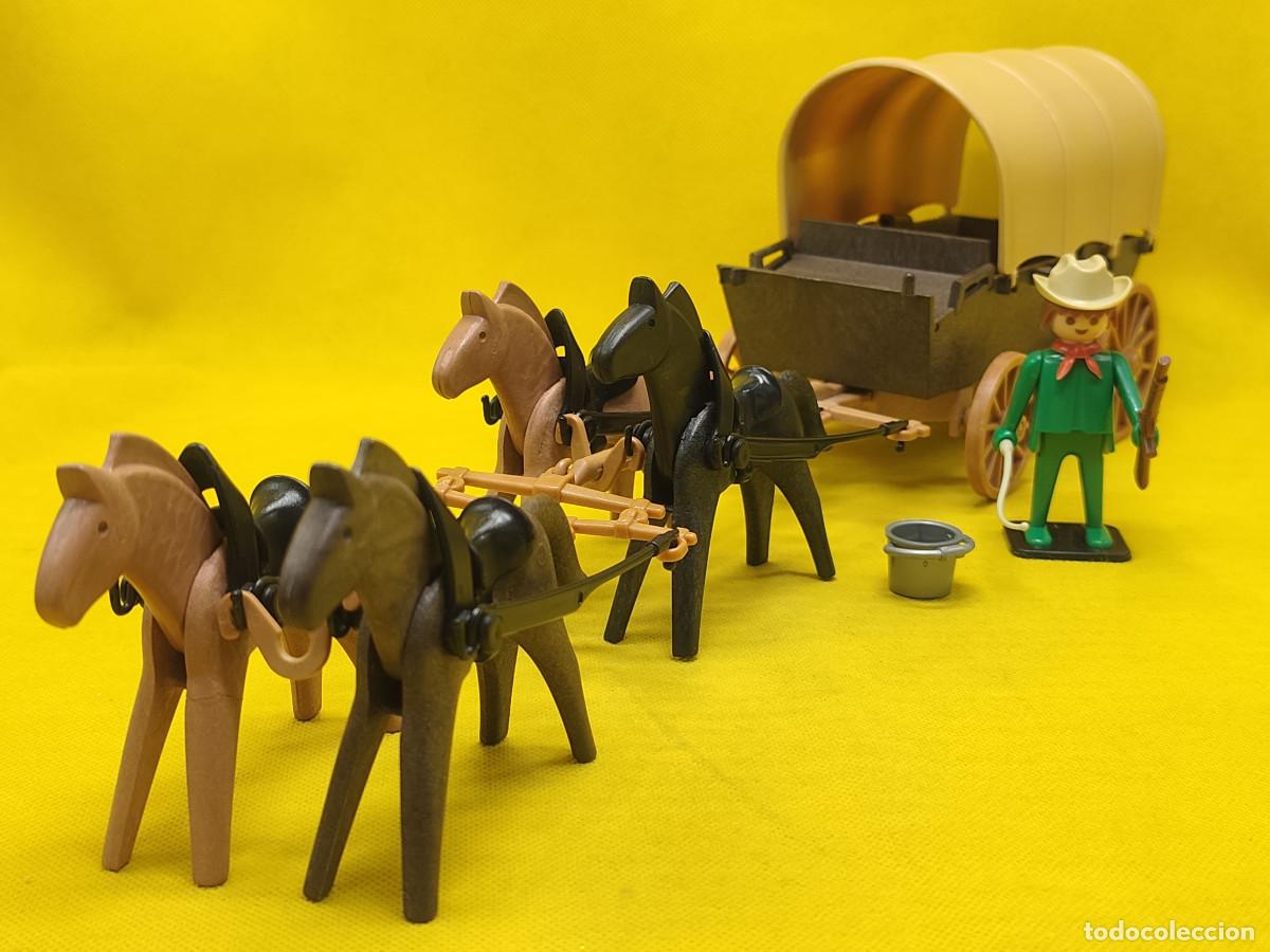 Playmobil: Playmobil Carreta del oeste con 4 caballos REF 3243 - Foto 2