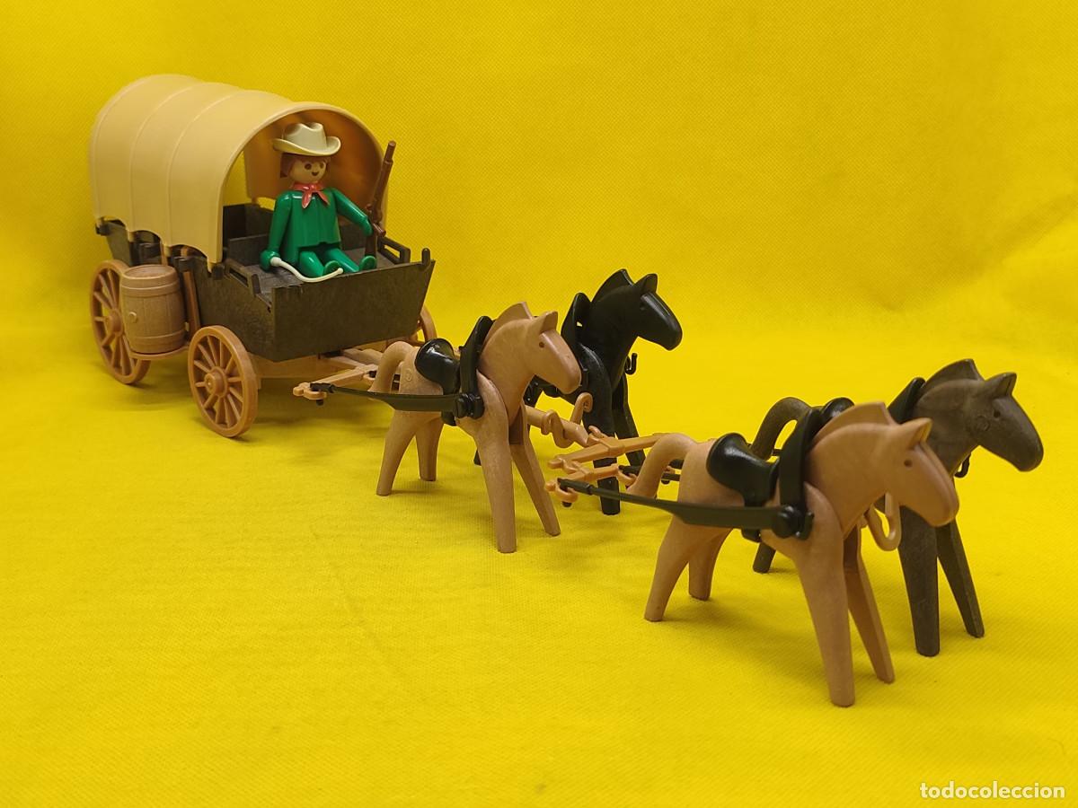 Playmobil: Playmobil Carreta del oeste con 4 caballos REF 3243 - Foto 4