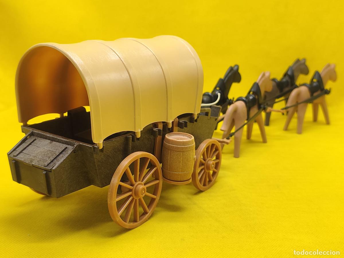 Playmobil: Playmobil Carreta del oeste con 4 caballos REF 3243 - Foto 5