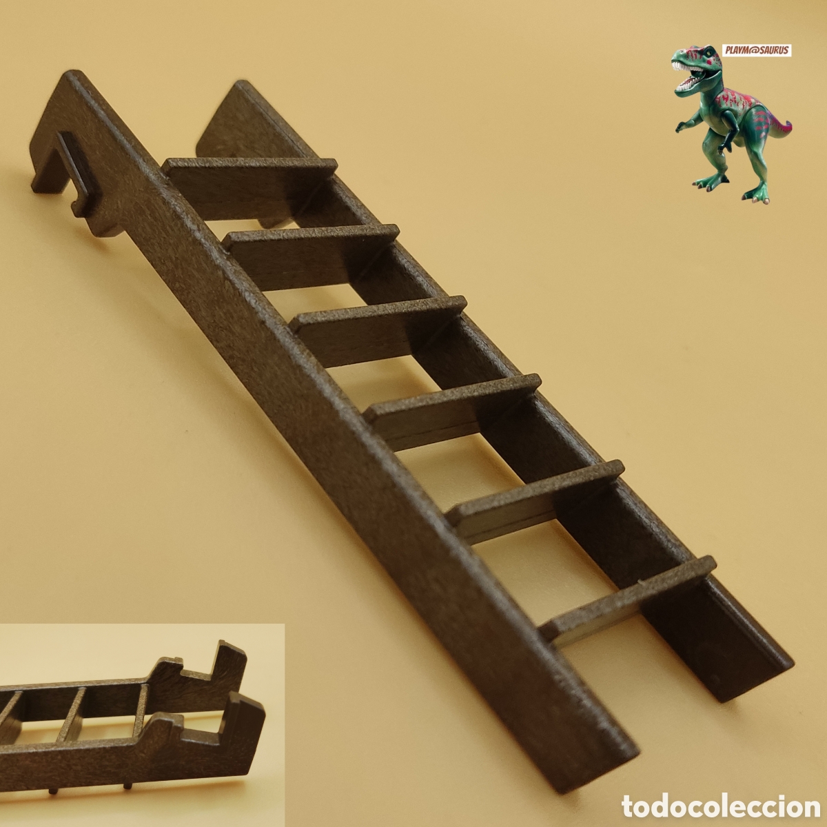 Playmobil: Playmobil escalera castillo medieval con ganchos 6 pelda&ntilde;os 4865 4866 6000 9240 asalto fortaleza