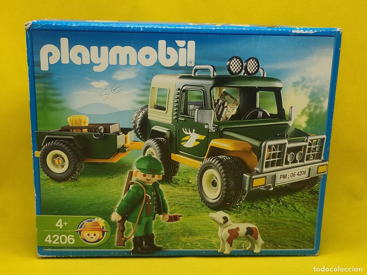 Playmobil: Playmobil Guarda forestal con todoterreno REF 4206, Cazador