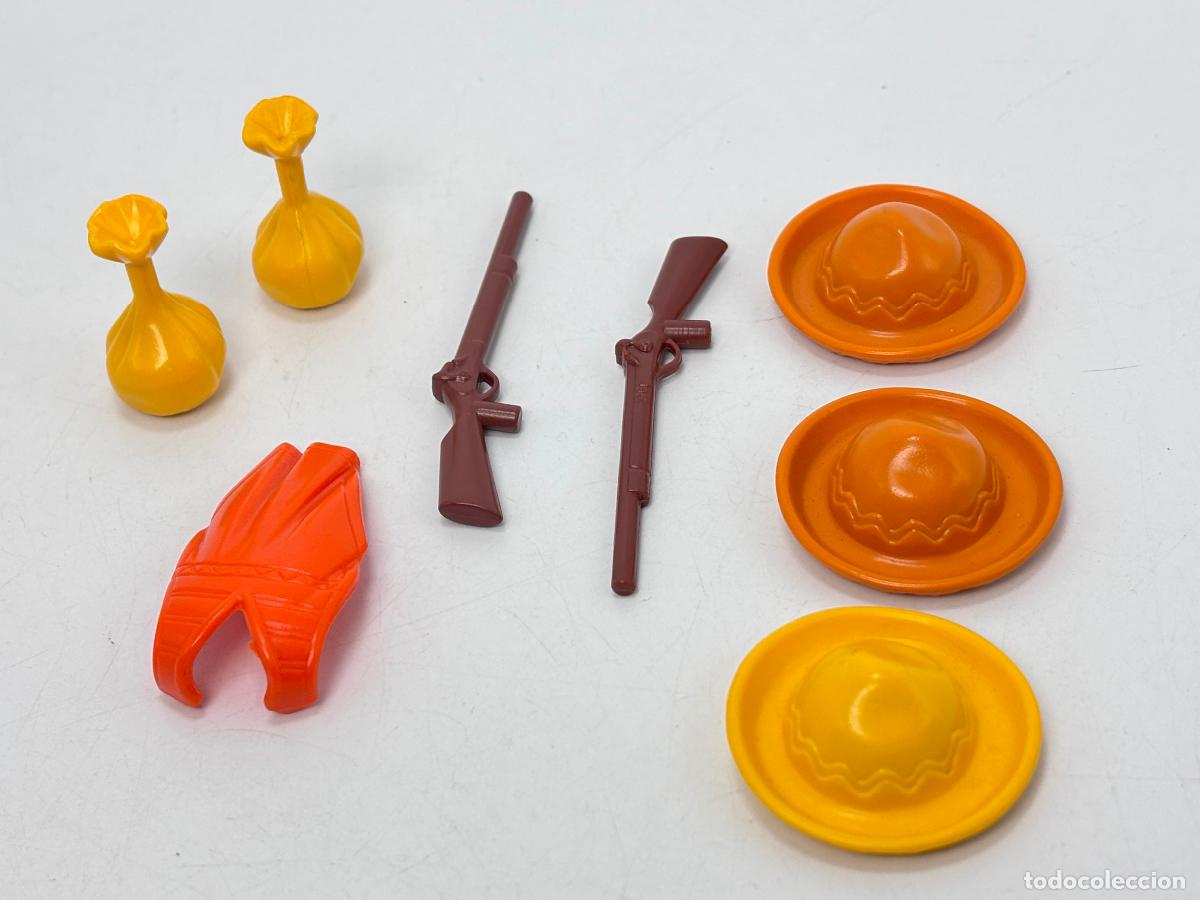 Playmobil: Playmobil lite sombrero peto mejicano con rifle y bolsa dinero