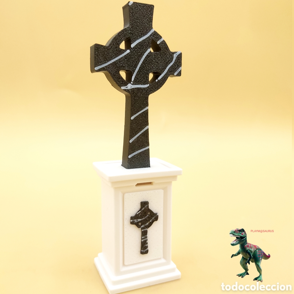 Playmobil: Playmobil columna y cruz lapida tumba cementerio iglesia cripta panteon sepultura castillo halloween