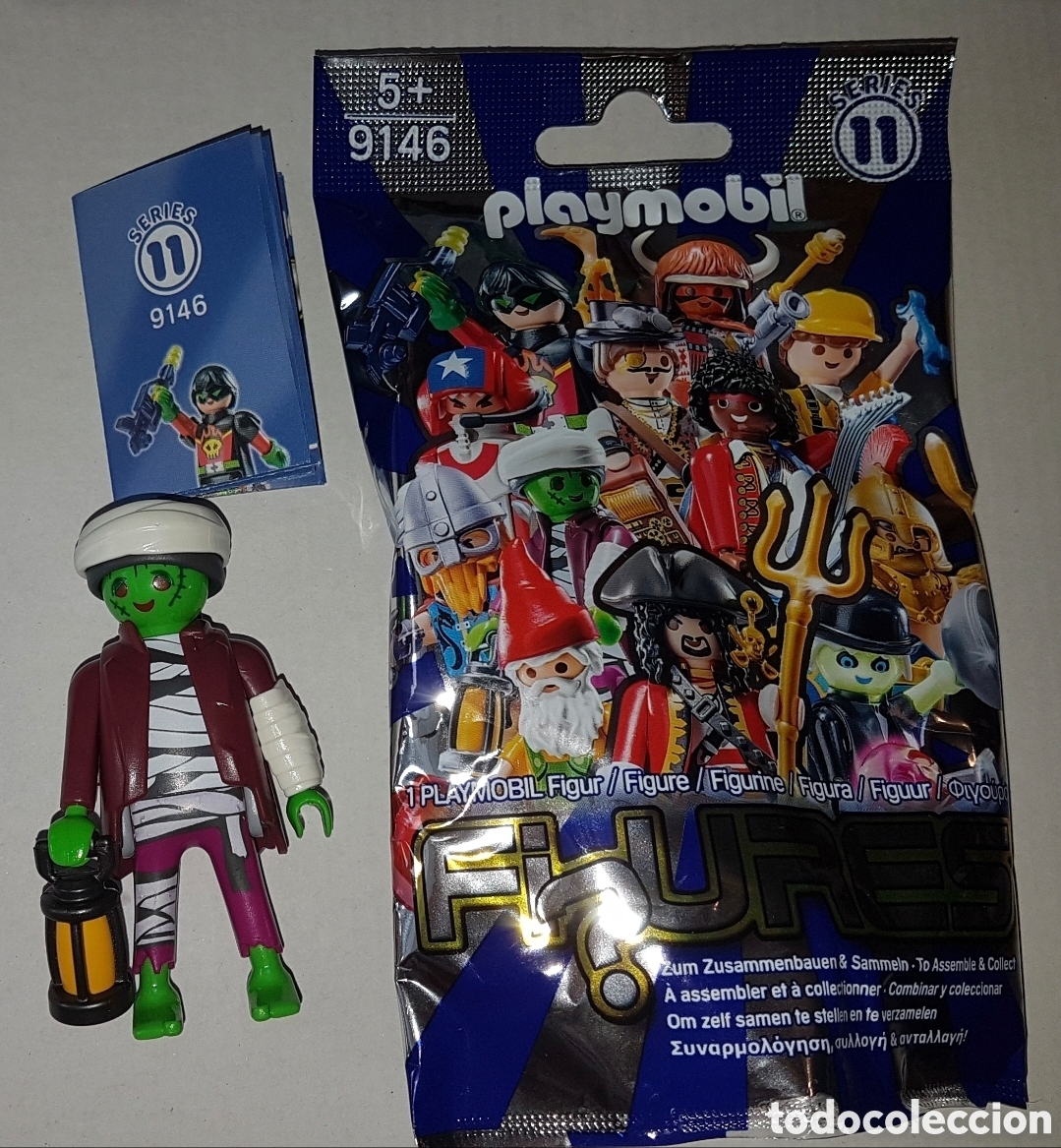 Playmobil: Playmobil serie 11 zombi zombie terror momia Halloween sobre sorpresa azul