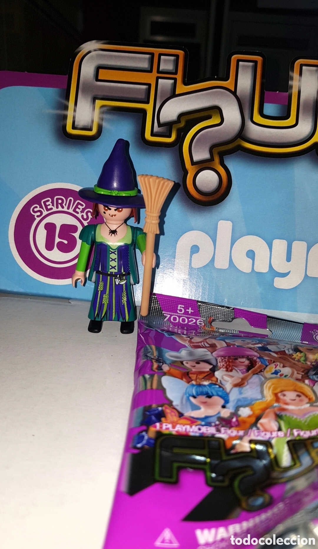 Playmobil: Figura playmobil serie 15 chica bruja Halloween terror nueva sobre sorpresa
