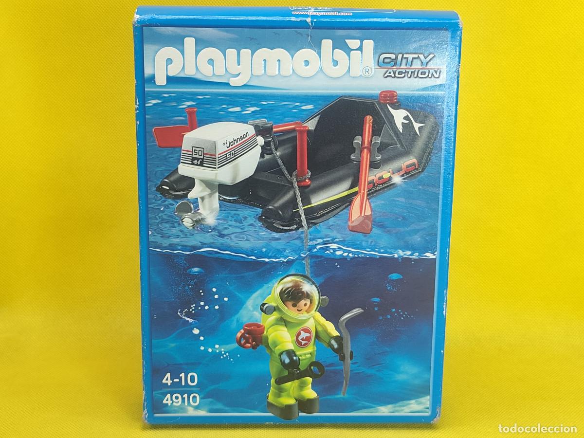 Playmobil: Playmobil Buzo con lancha REF 4910