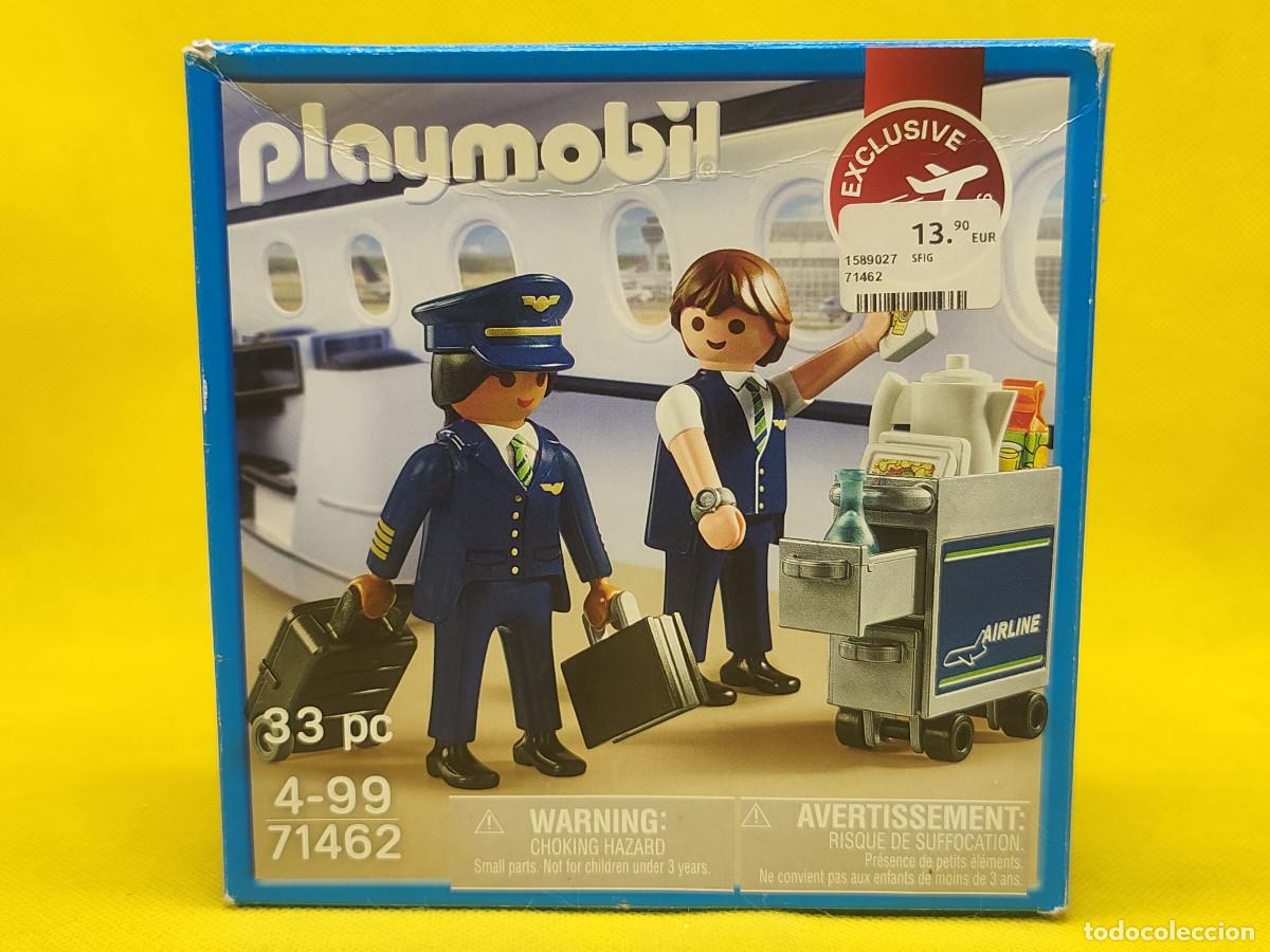 Playmobil: Playmobil Tripulaci&oacute;n a&eacute;rea promocional Frankfurt REF 71462