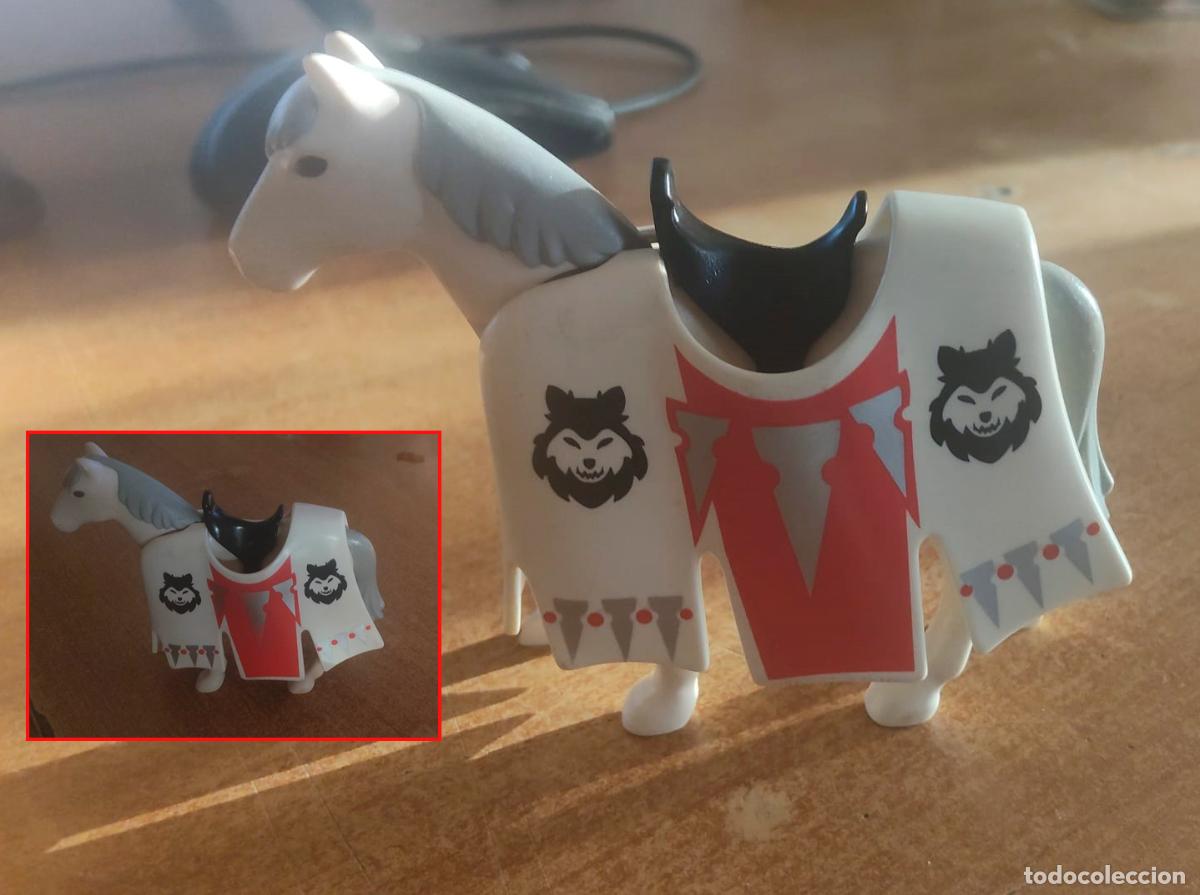 Playmobil: Playmobil caballo del Caballero lobo de Torneo medieval