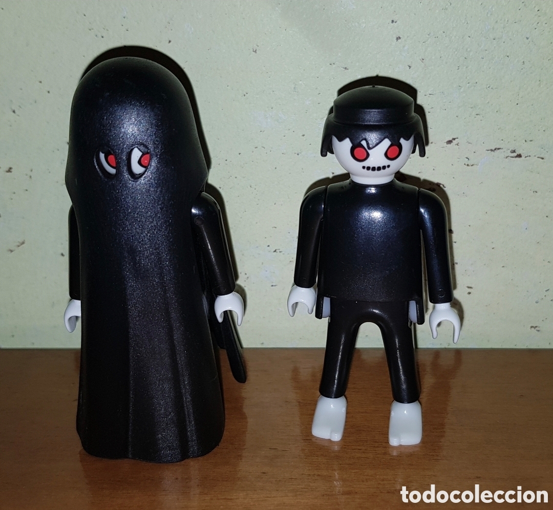 Playmobil: Playmobil fantasma capa + mu&ntilde;eco zombie Halloween monstruos terror
