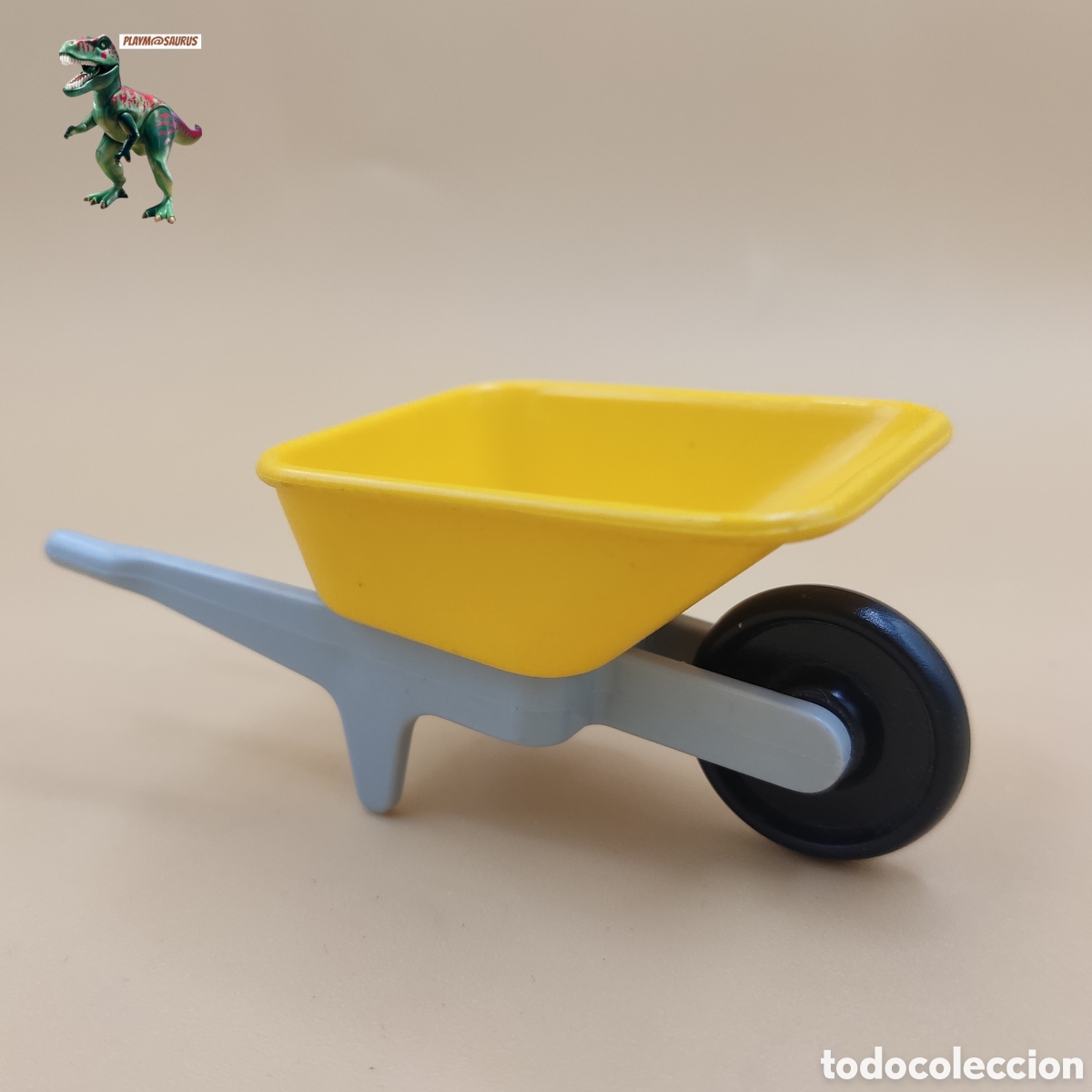 Playmobil: Playmobil carretillo amarillo 3760 4138 construccion obras alba&ntilde;il operario trabajador