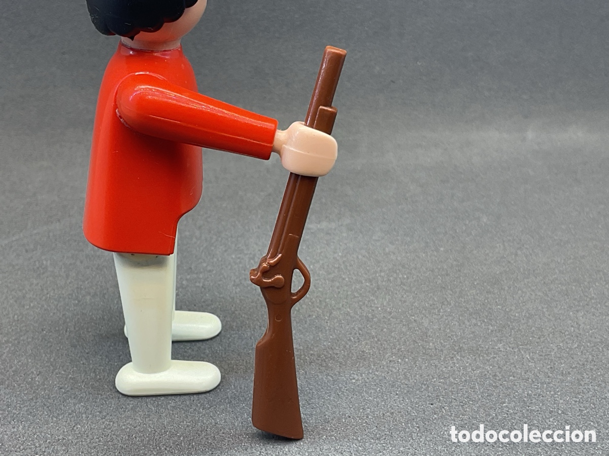 Playmobil: ACCESORIO PLAYMOBIL. RIFLE, ESCOPETA, FUSIL, COLOR MARR&Oacute;N. REF OESTE, PIRATAS, ETC