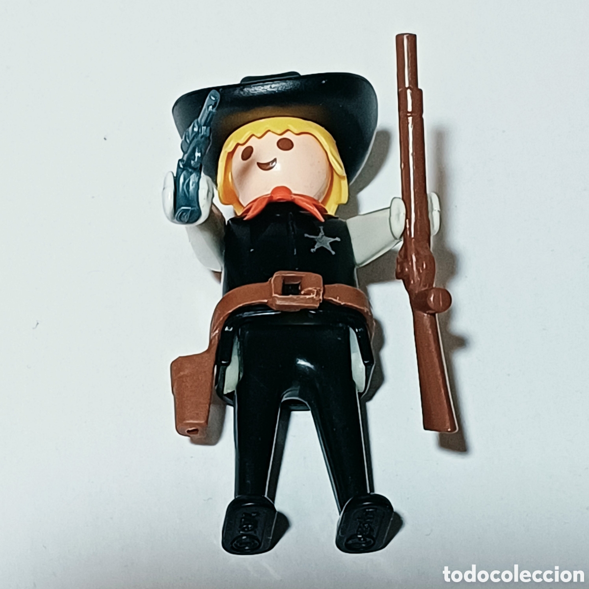 Playmobil: Figura Playmobil sheriff oeste western primera epoca geobra 1975 ref. 3341