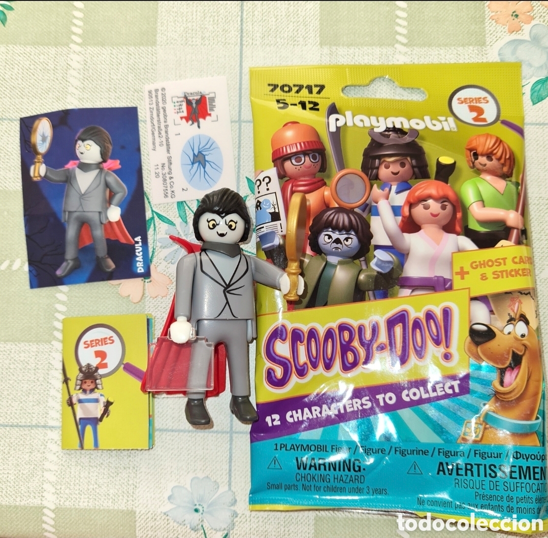Playmobil: Figura playmobil Scooby Doo serie 2 Dr&aacute;cula vampiro terror Halloween monstruos sobre sorpresa