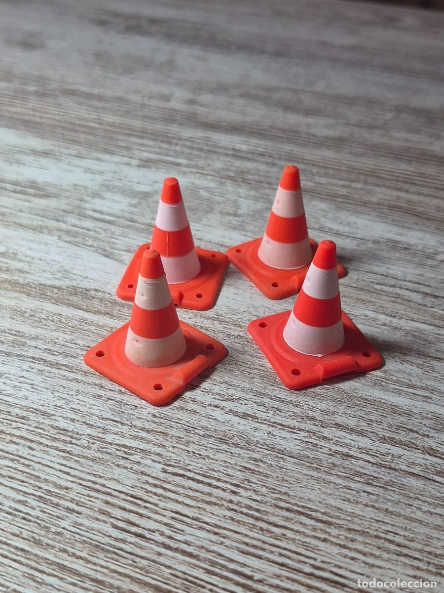 Playmobil: Conos obra se&ntilde;al se&ntilde;alizacion policia accesorio complemento Playmobil