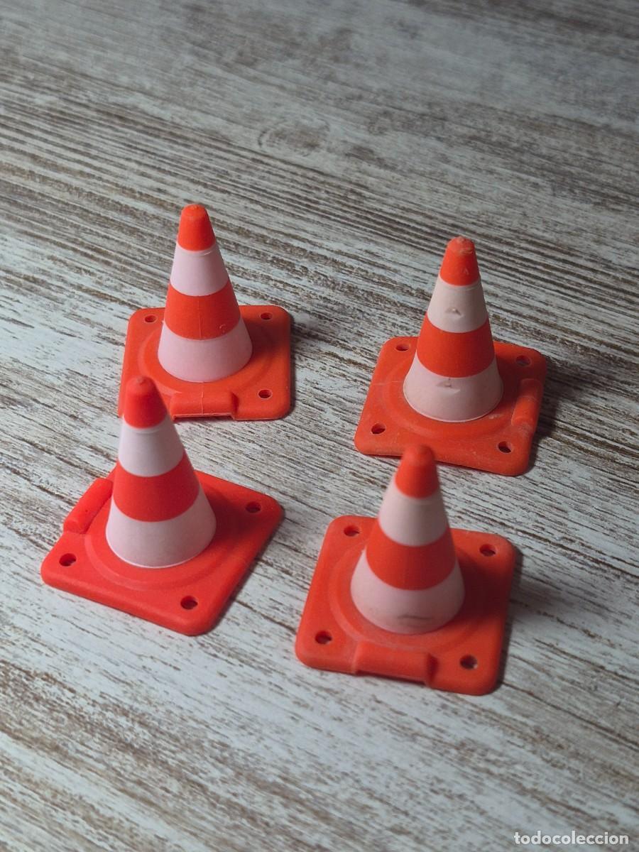 Playmobil: Conos obra se&ntilde;al se&ntilde;alizacion policia accesorio complemento Playmobil