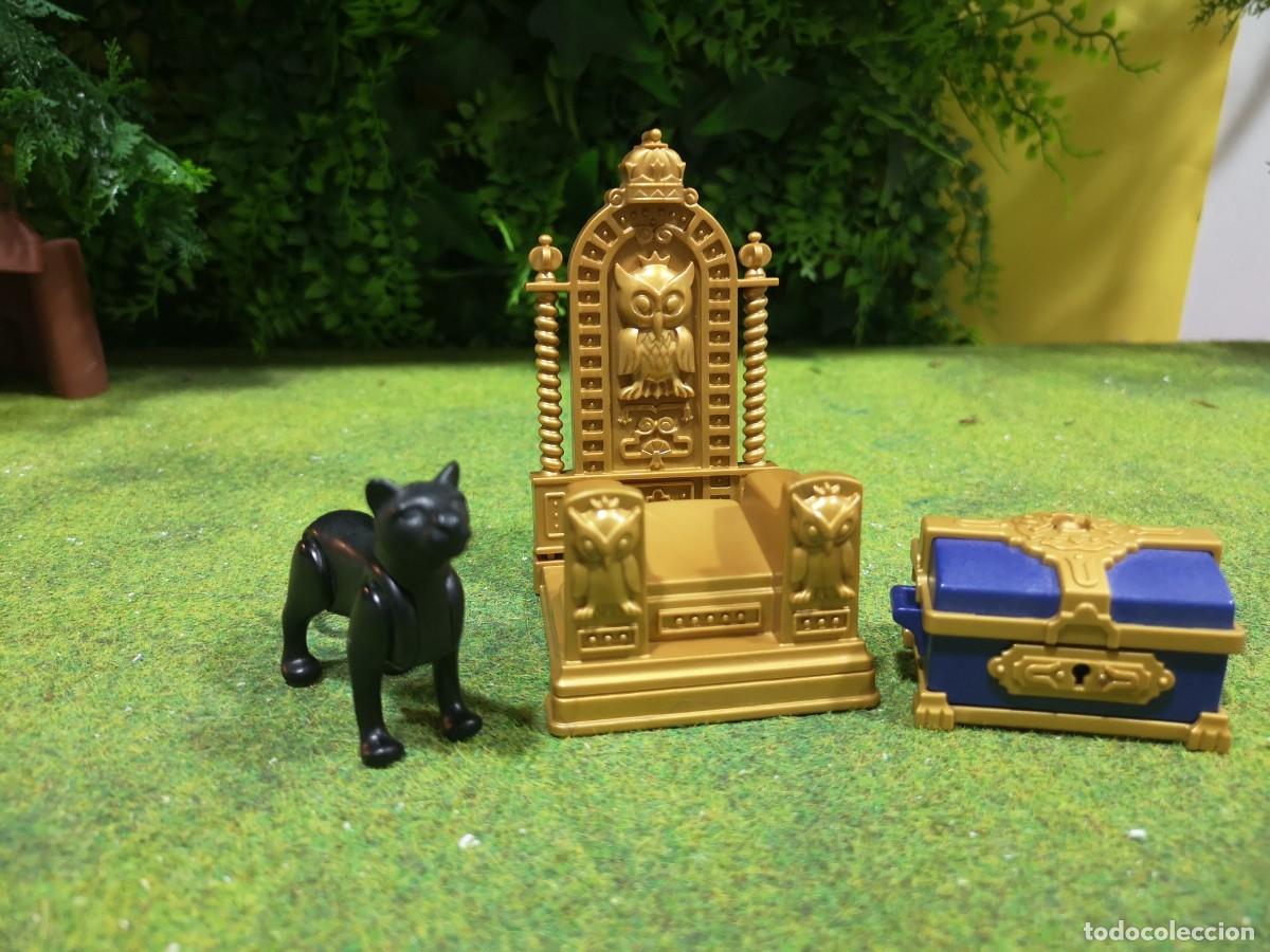 Playmobil: Playmobil 4256 trono rey castillo medieval cofre felino jaguar negro Ses