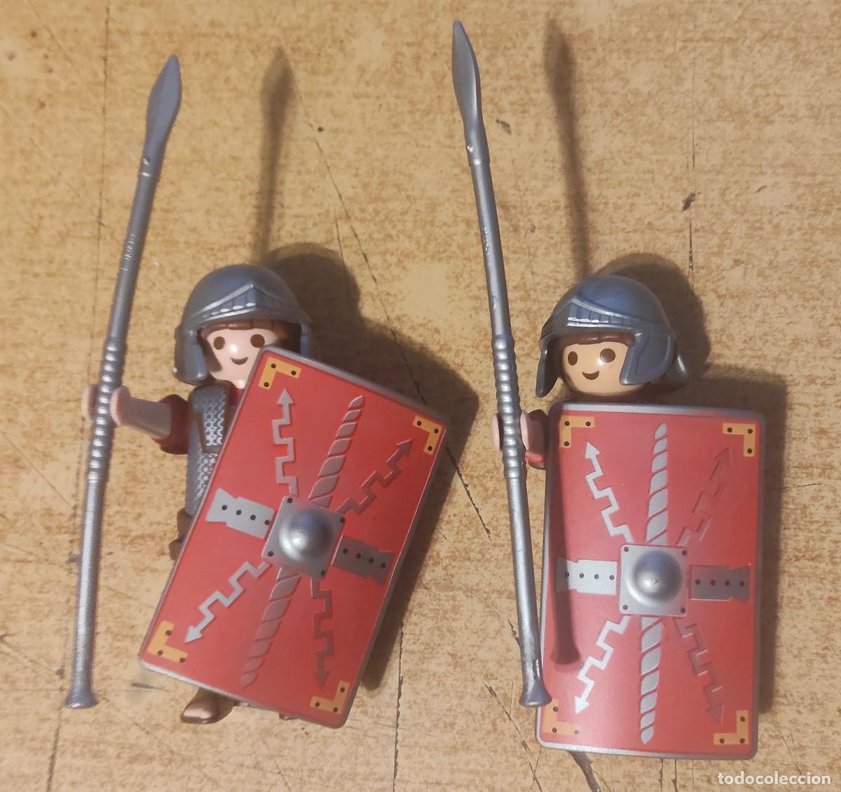 Playmobil: Playmobil soldados de legi&oacute;n romana + varios complementos - 2 soldados