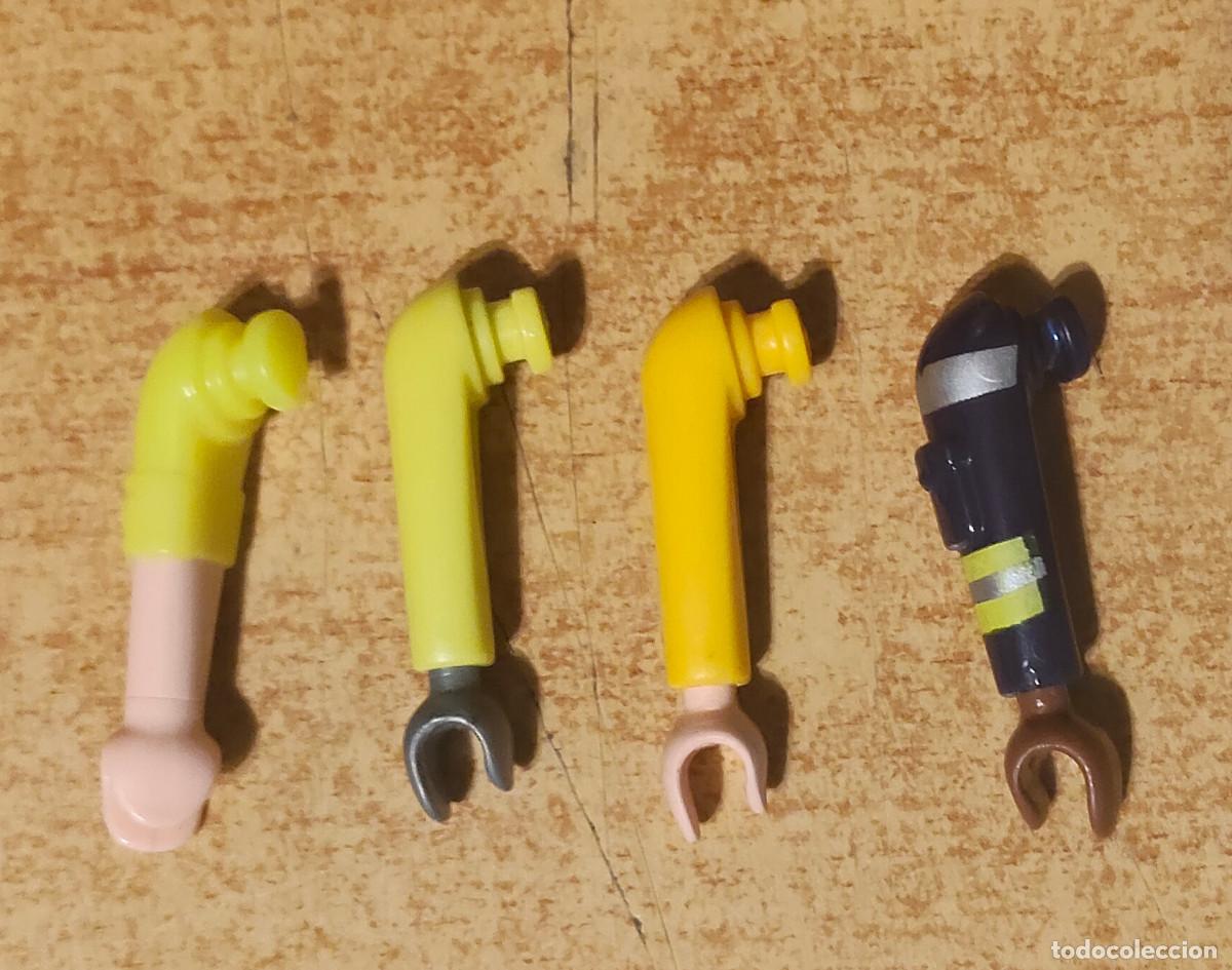 Playmobil: PLAYMOBIL lote 3 brazos + brazo polic&iacute;a bombero